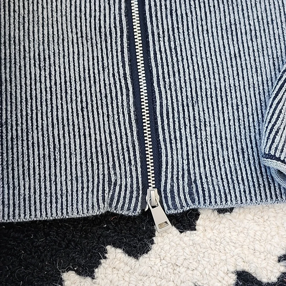 Wild fable Striped blue Cardigan, xs - Picture 4 of 8